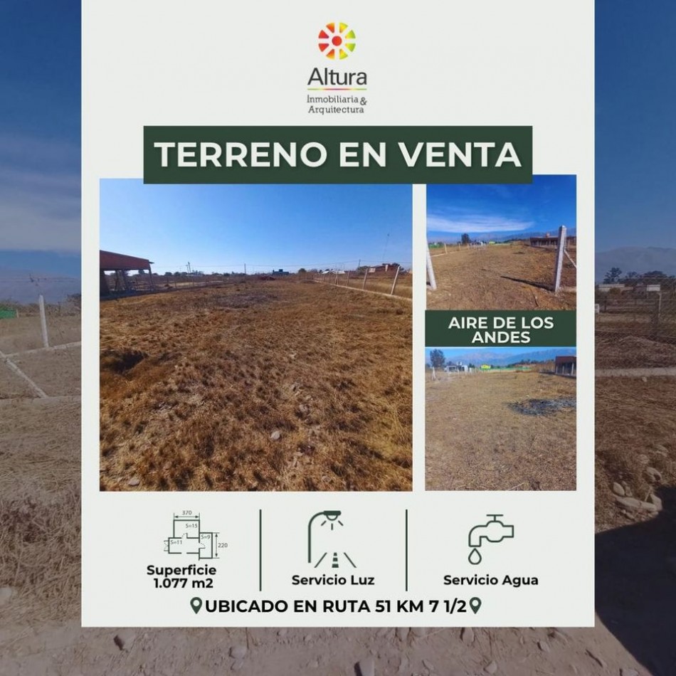 Terreno en Venta Aire de los Andes 